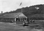 Das erste Bootshaus aus dem Jahr 1882.
