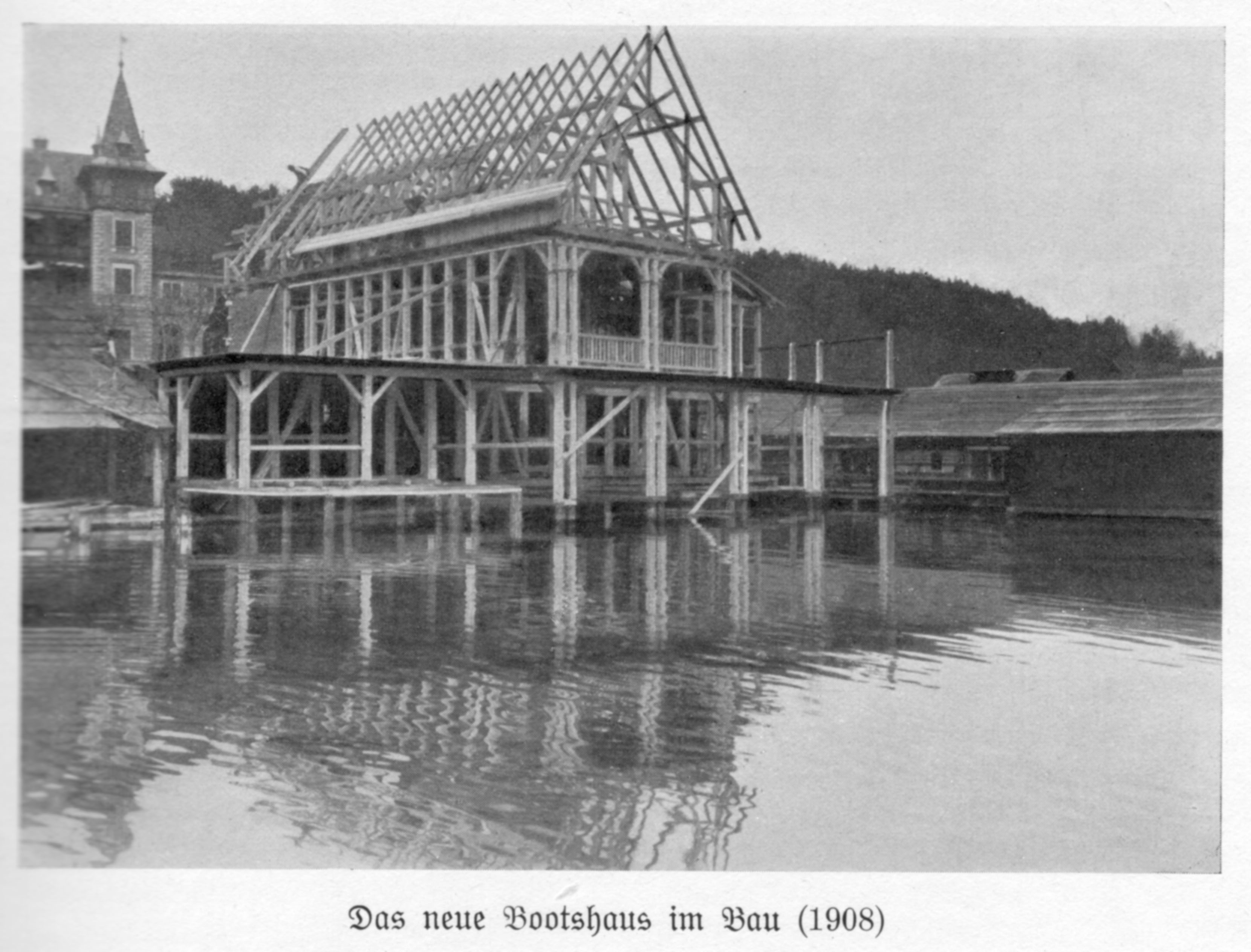 RV-Albatros | heutiges Bootshaus in Bau | 1908