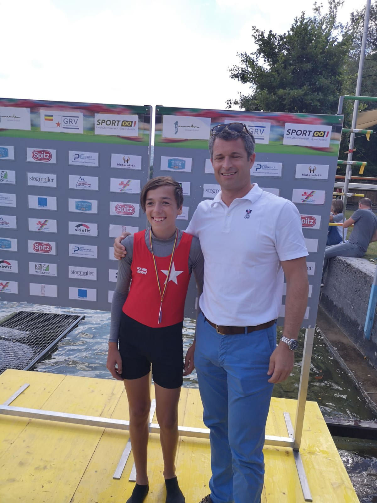 Traunseeregatta Gmunden 2018 | Schüler 1er | Zwanziger geehrt von ÖRV Präsident Nussbaumer Traunseeregatta Gmunden 2018 | Schüler 1er | Zwanziger geehrt von ÖRV Präsident Nussbaumer