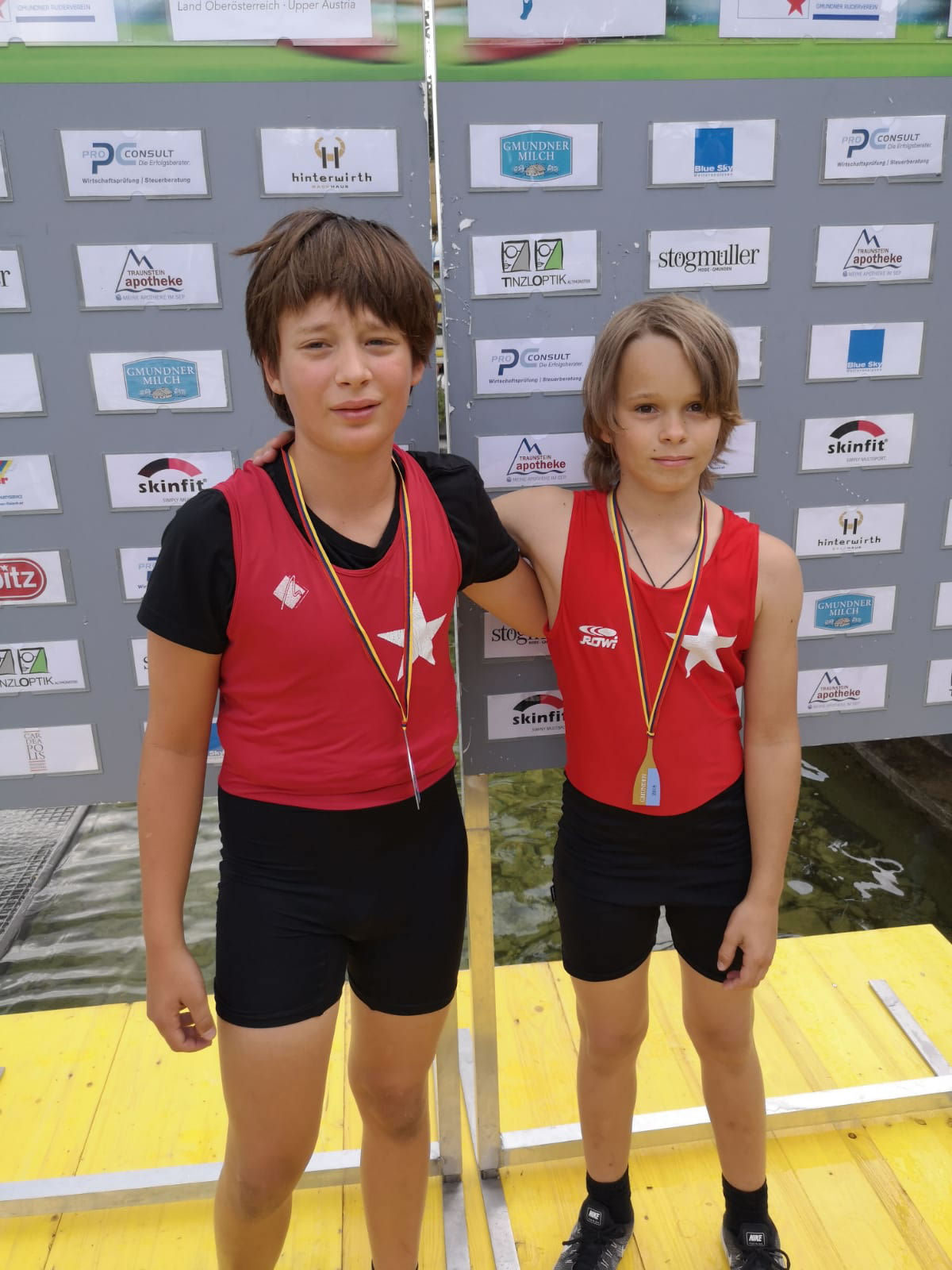 Traunseeregatta Gmunden 2018 | Schüler B 2er | Vinzenz Zwick Felix Mikosch | Siegerehrung Traunseeregatta Gmunden 2018 | Schüler B 2er | Vinzenz Zwick Felix Mikosch | Siegerehrung